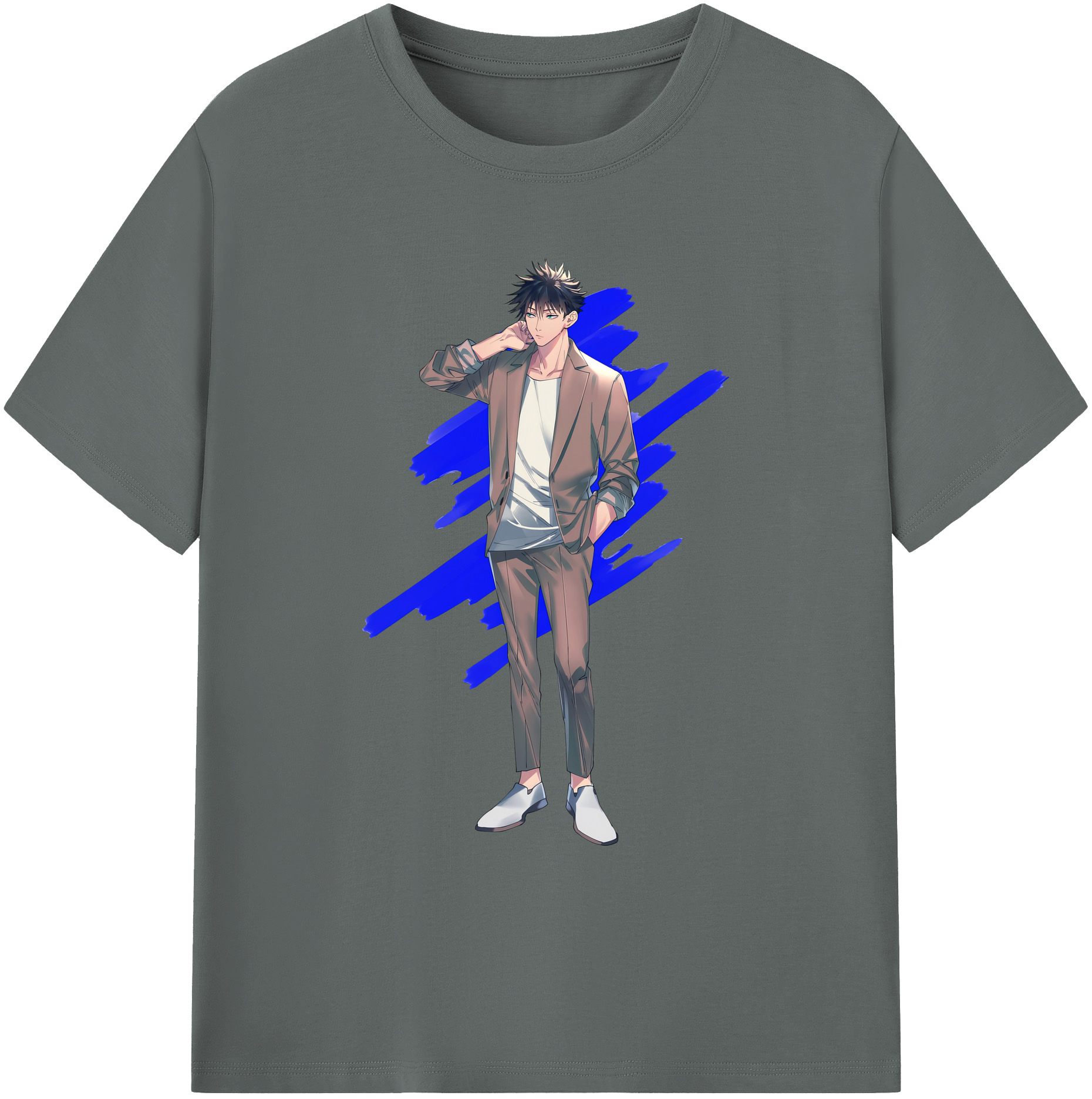 （画像用） 呪術廻戦 Jujutsu Kaisen 綿100％ メンズ半袖Tシャツ｜肌触りやわらか＆通気性